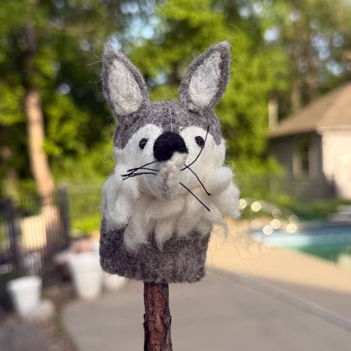 Lungta Imports - Wholesale Finger puppet – Child & baby - Finger Puppets, Animal Puppets 3-D Hand Felted3