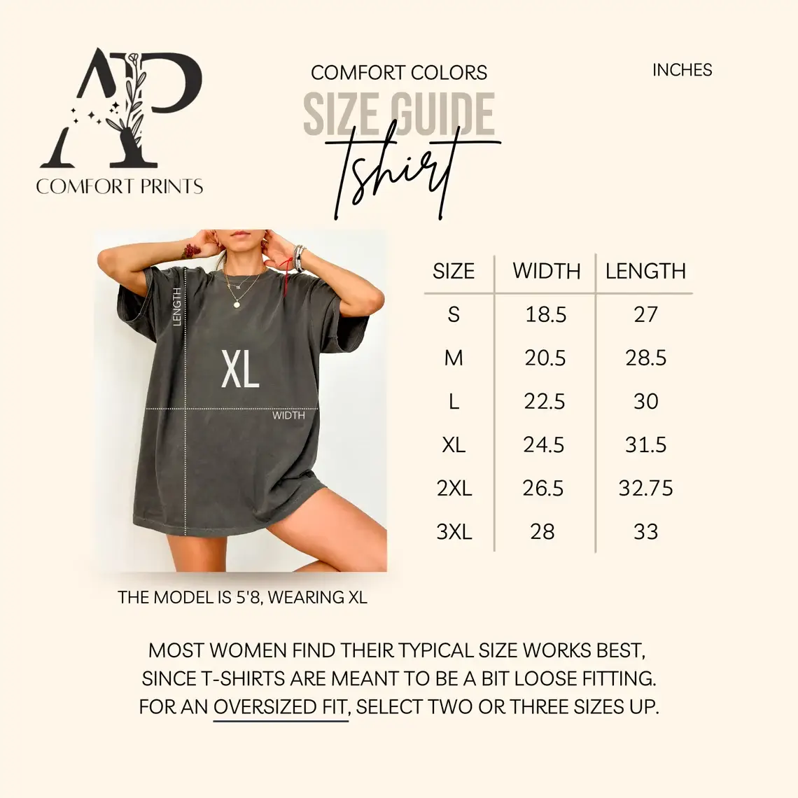 APComfortPrints - Wholesale T-Shirt (Graphic) - Unisex - Custom Text Comfort Colors® T-Shirt1