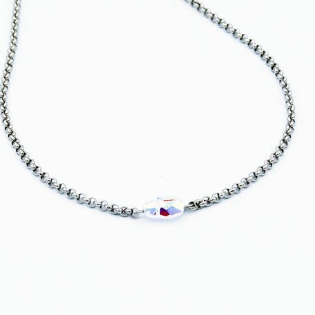 Scarabee Crystal Ab Ketting for wholesale by Beau Accessoires