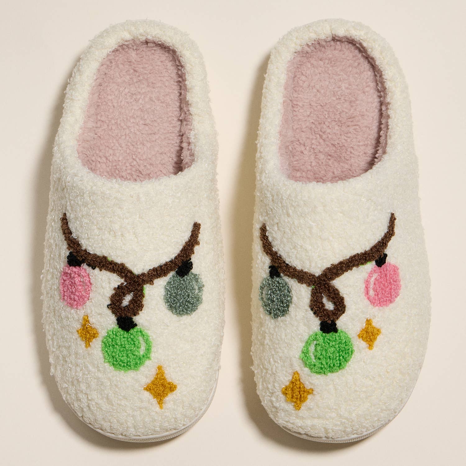 Multi Festive Christmas Light Bulb Home Slippers for Christmas Gift for wholesale on Faire2