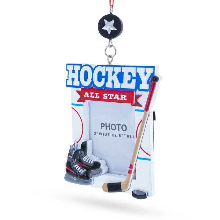 BestPysanky - Wholesale Ornament - Hockey All Star Photo Frame Resin Christmas Ornament1