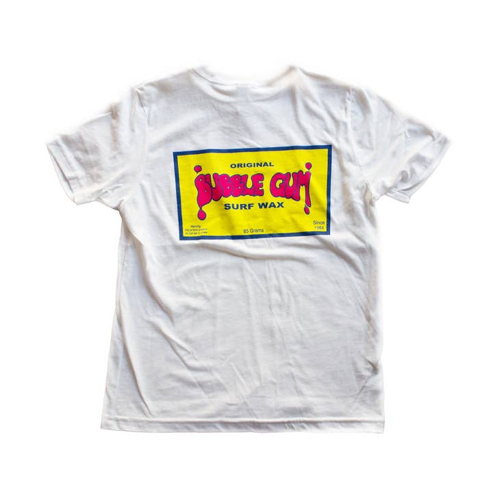 T-shirt jeunesse avec logo rétro original pour la vente par Bubble Gum Surf Wax