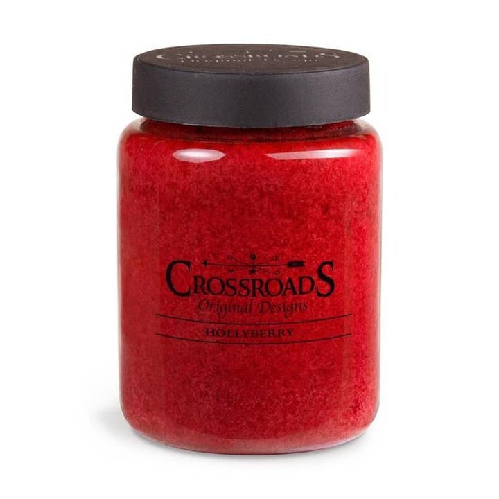 Crossroads Original Designs - Wholesale Jar/Filled Candle - Hollyberry - 26 oz. Candle