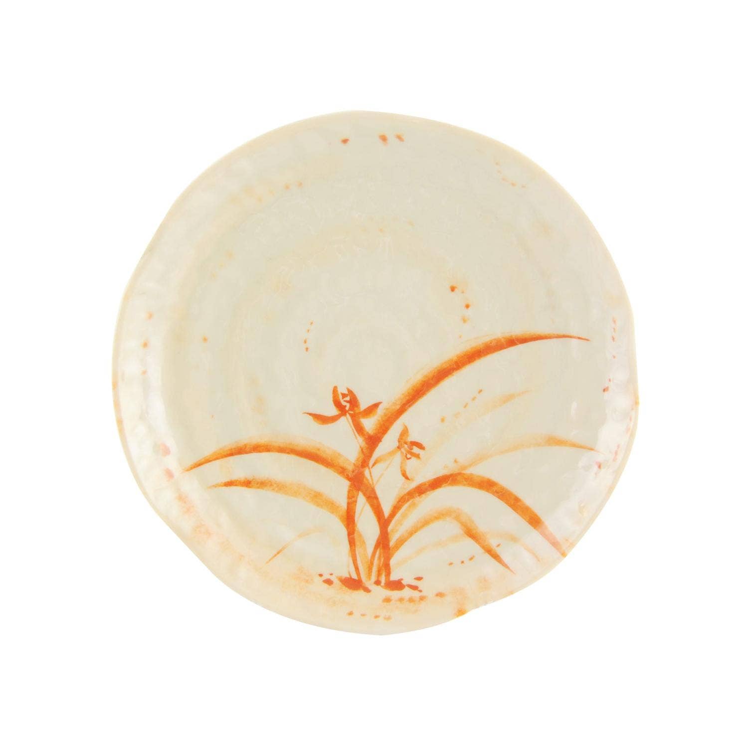 KT Supply - Wholesale Borden - Gold Orchid 10 1/2" lotusvormige plaat, melamine, 6/PK