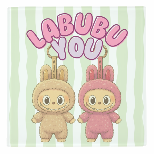 ART WOW – wholesale Coasters – Coasters 'I Labubu You' by Ms Doodle1