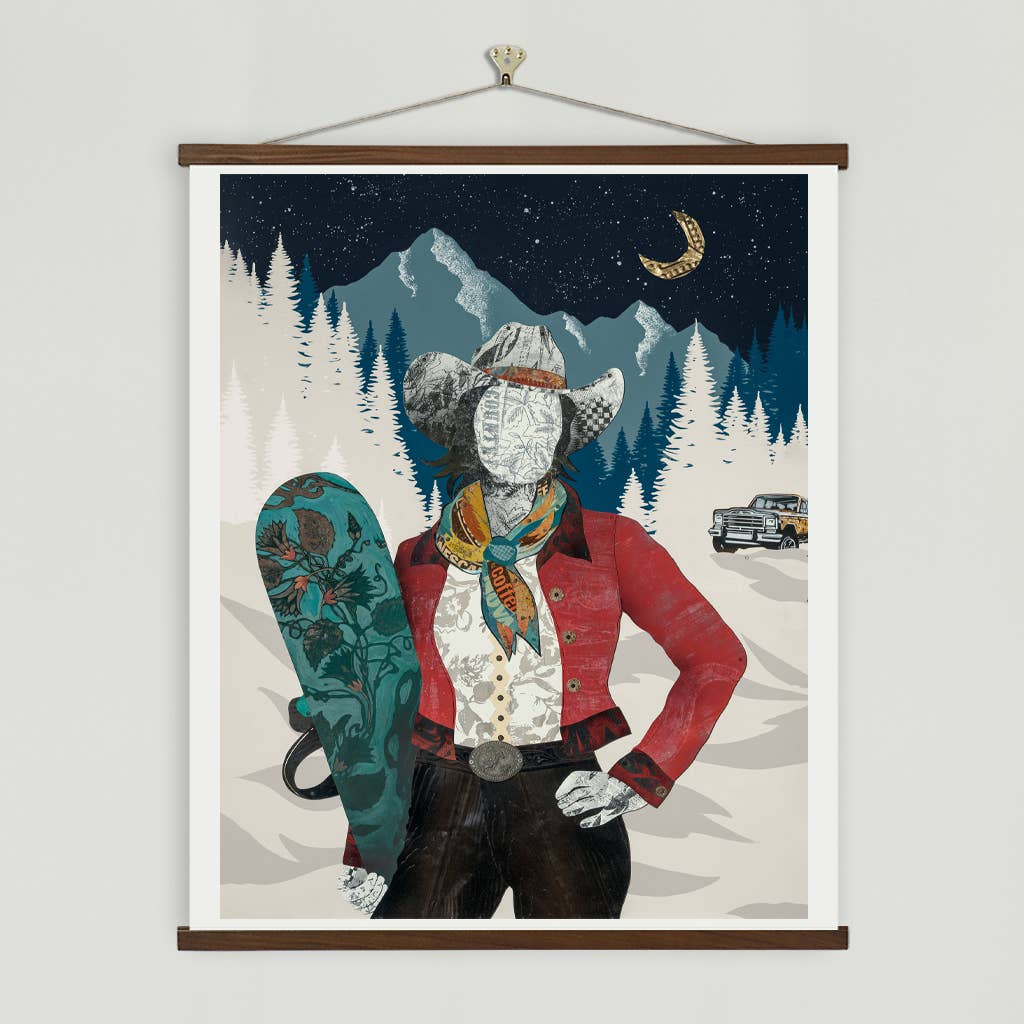 Dolan Geiman - Wholesale Art Print - Art Print | Snowboarding Wall Art | MIDNIGHT TURNS3