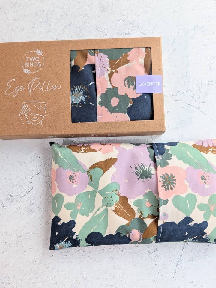 Weighted Aromatherapy Eye Pillow - Meadow Bloom for wholesale by Two Birds Eco Shop