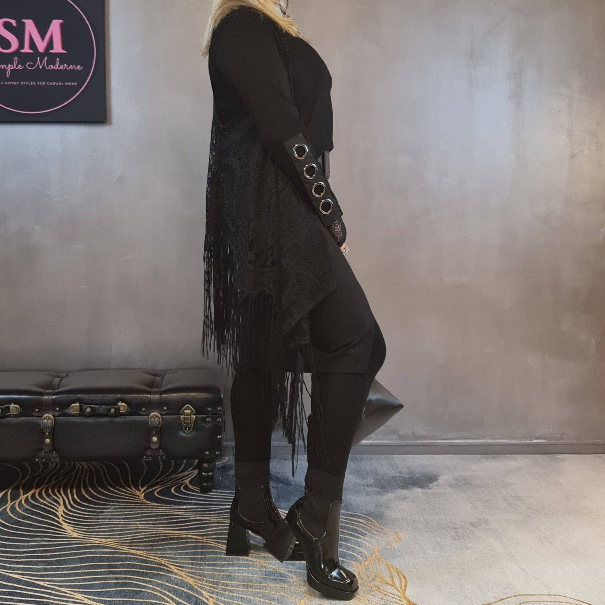 Simple Moderne - Wholesale Rok - Dames - Simple Moderne vintage punk legging met halve rok14