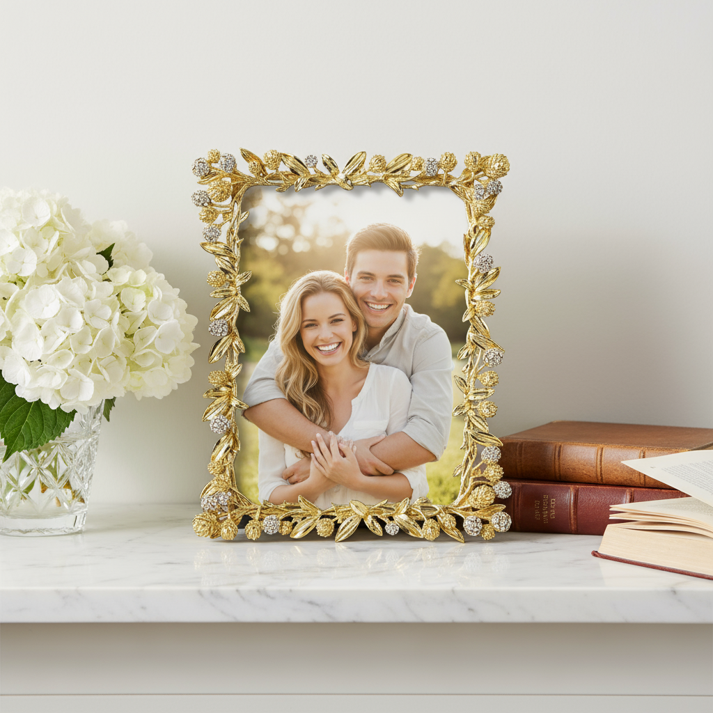 Gold Cornelia 5" x 7" Frame | Photo Frame | Picture Frame | for wholesale on Faire3