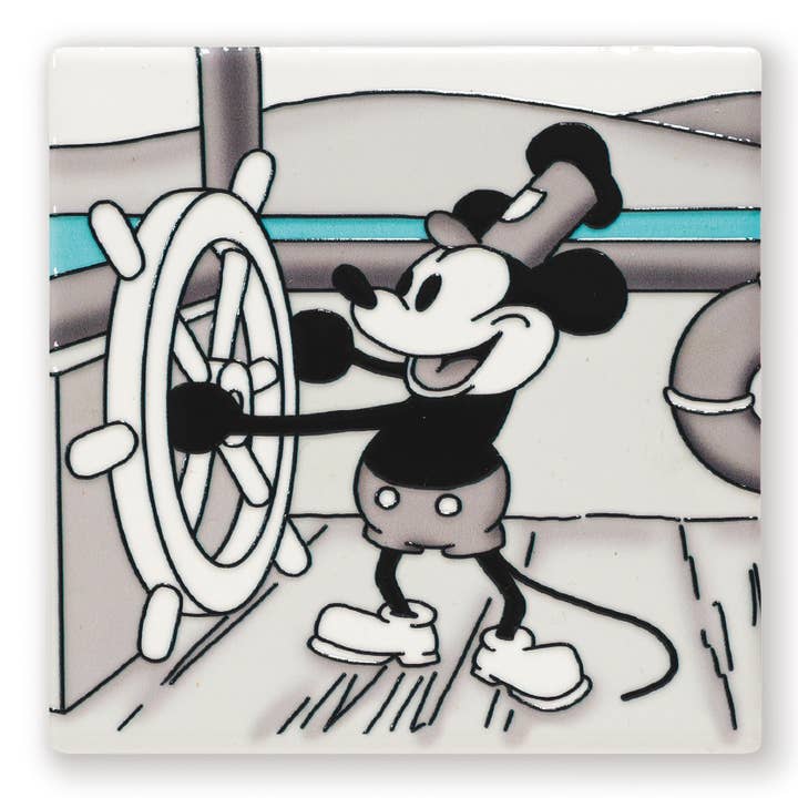 Ved Rattet Firkantet Keramisk Bordskåner 10 x 10 cm for engroshandel hos Art of Arora