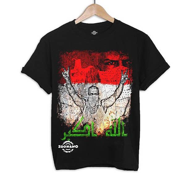 ZOONAMO – wholesale Screen printed t-shirt – Men′s – Iraq shirt classic0