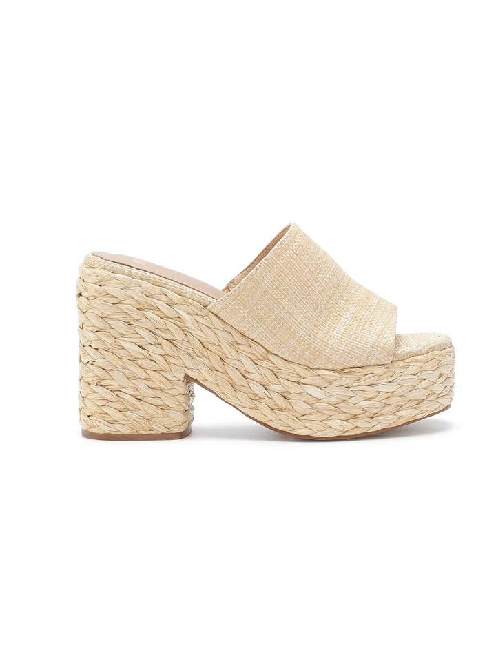 Mars Sky Shoes Wholesale - Wholesale Platform Heels - Women's - Miim ASHLYN Women Raffia Braided Chunky Platform Sandals-12 Pairs Pack-43.95/Pair13