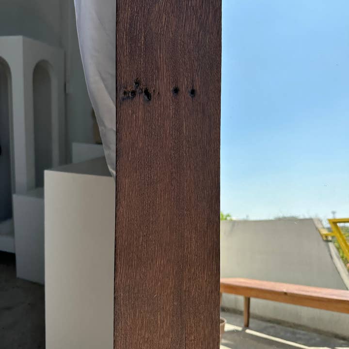 Office Objets - Wholesale Wall Mirror - Mirror with exotic brutalist old iron wood frame H:139cm66