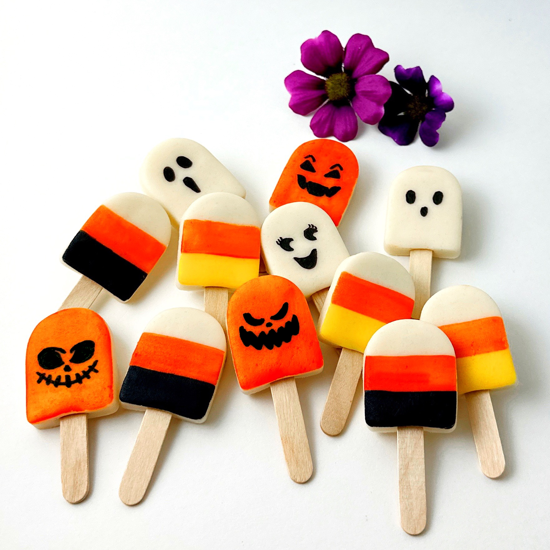 marzipops - Venta al por mayor Dulces con chocolate - Mini polos gourmet de mazapán para Halloween3