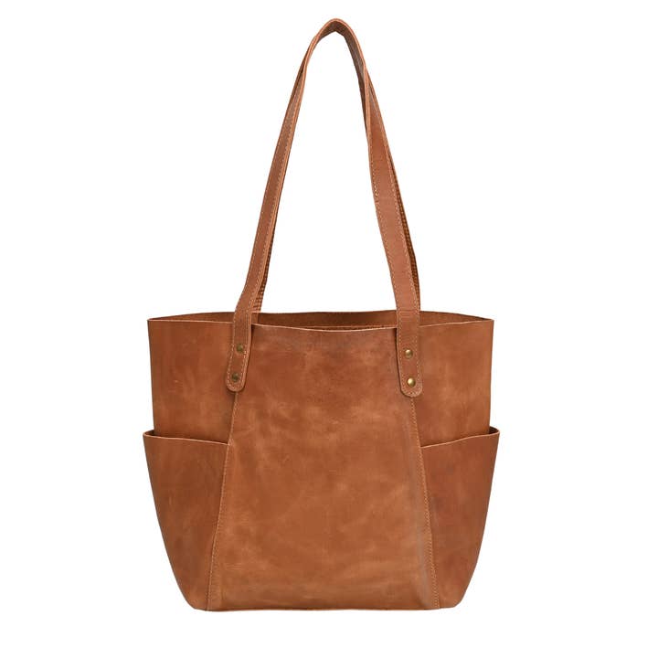 Jolie Leather Tote for wholesale by Liam & Lana