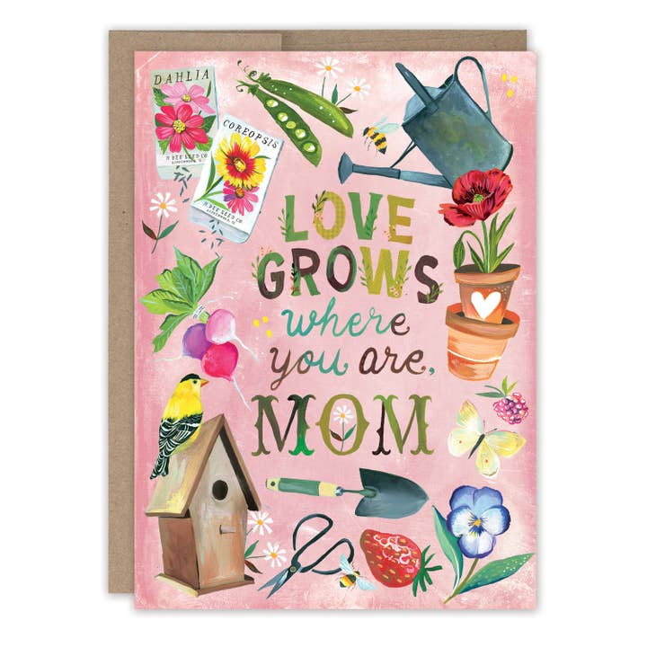 Carte de fête des mères Love Grows pour la vente par Biely & Shoaf