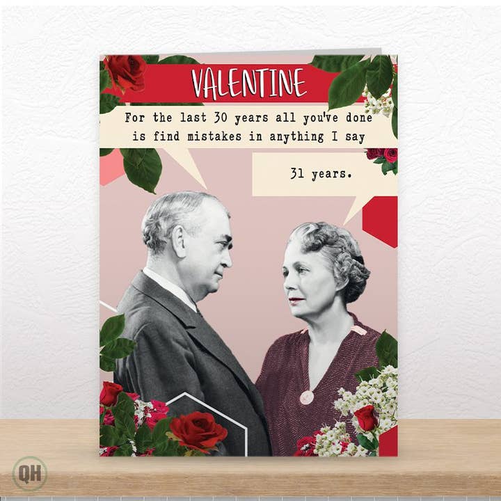 Roligt retro alla hjärtans dag-kort - Kritiserar i 30 år för wholesale av Quitting Hollywood