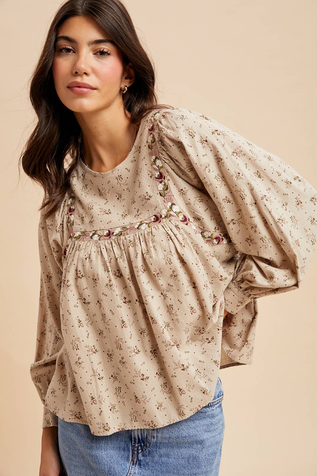 In Loom - Wholesale Blouse - Women's - FLORAL PRINT COTTON BLOUSE8