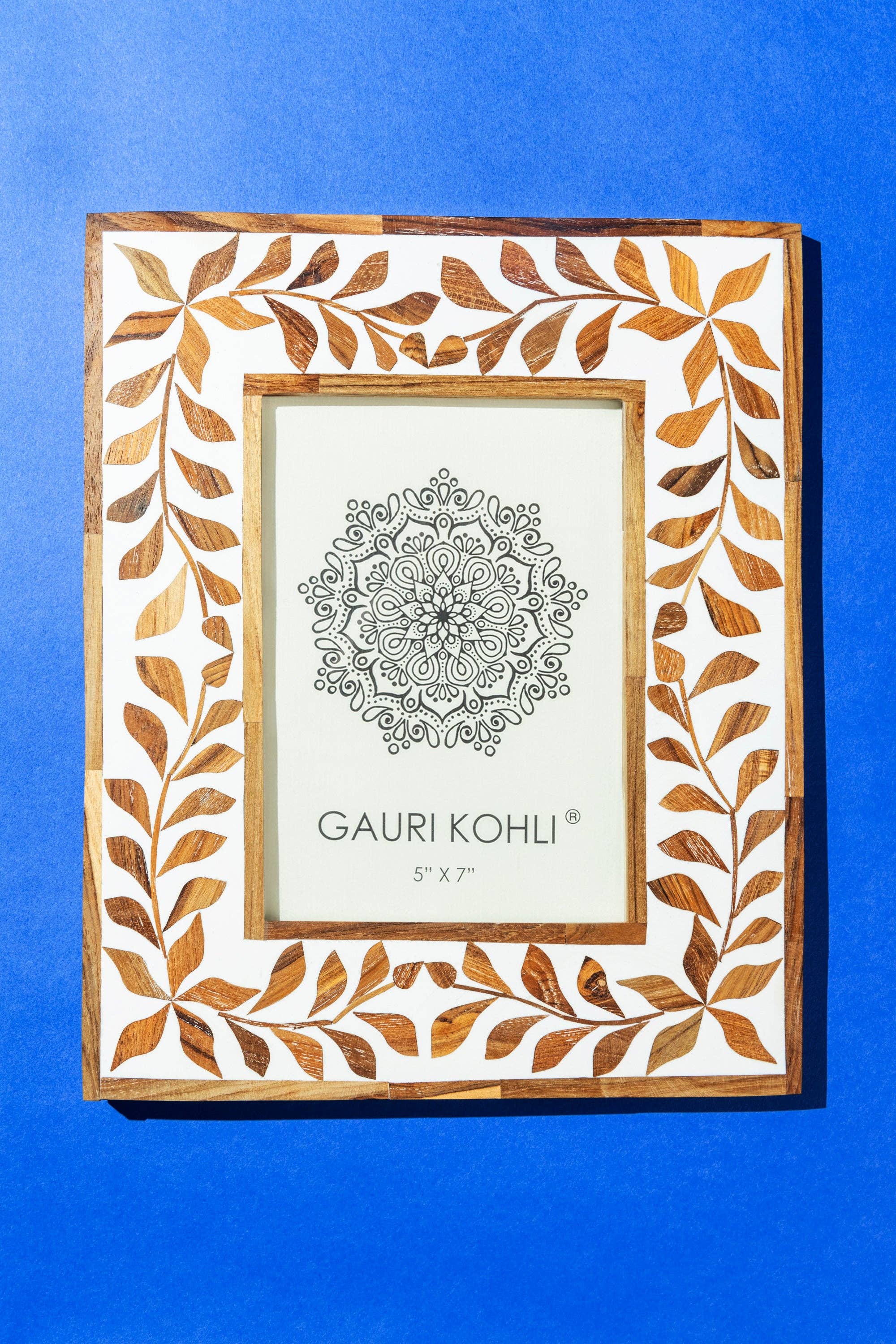 GAURI KOHLI - Vendita all'ingrosso Cornice portafoto - Cornice con intarsi Jodhpur Collector – 5″×7″6