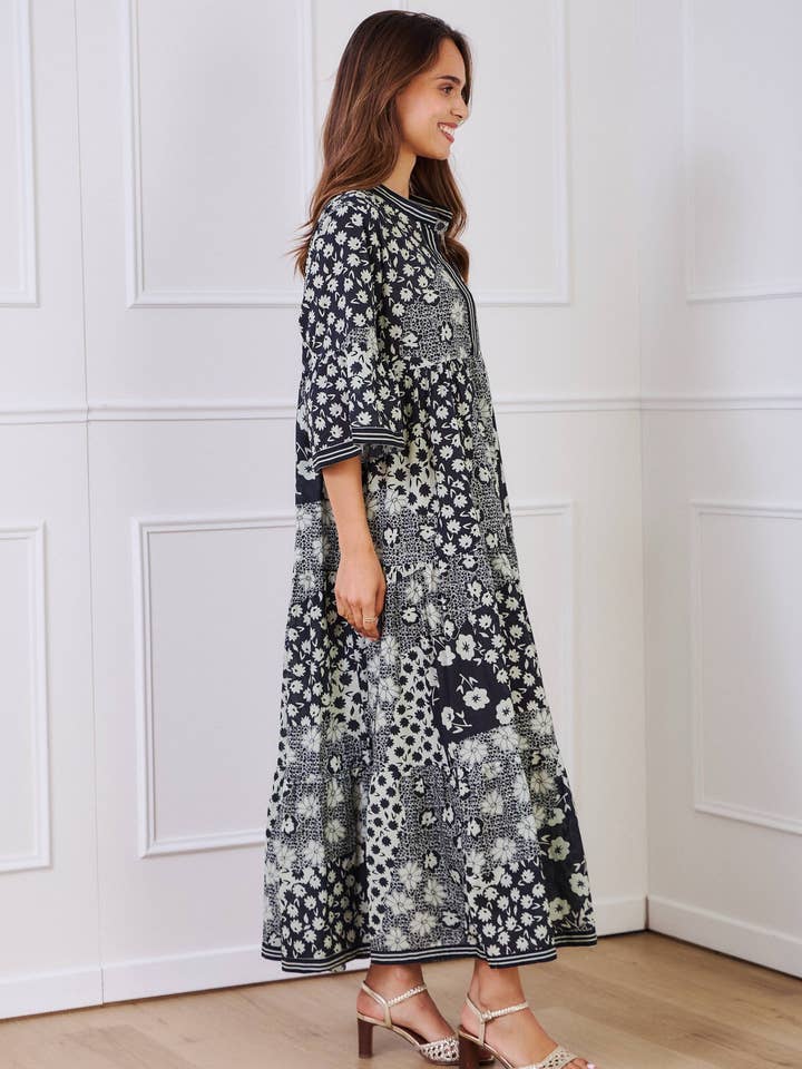 IP Black batik long cotton dress - Orice for wholesale on Faire3