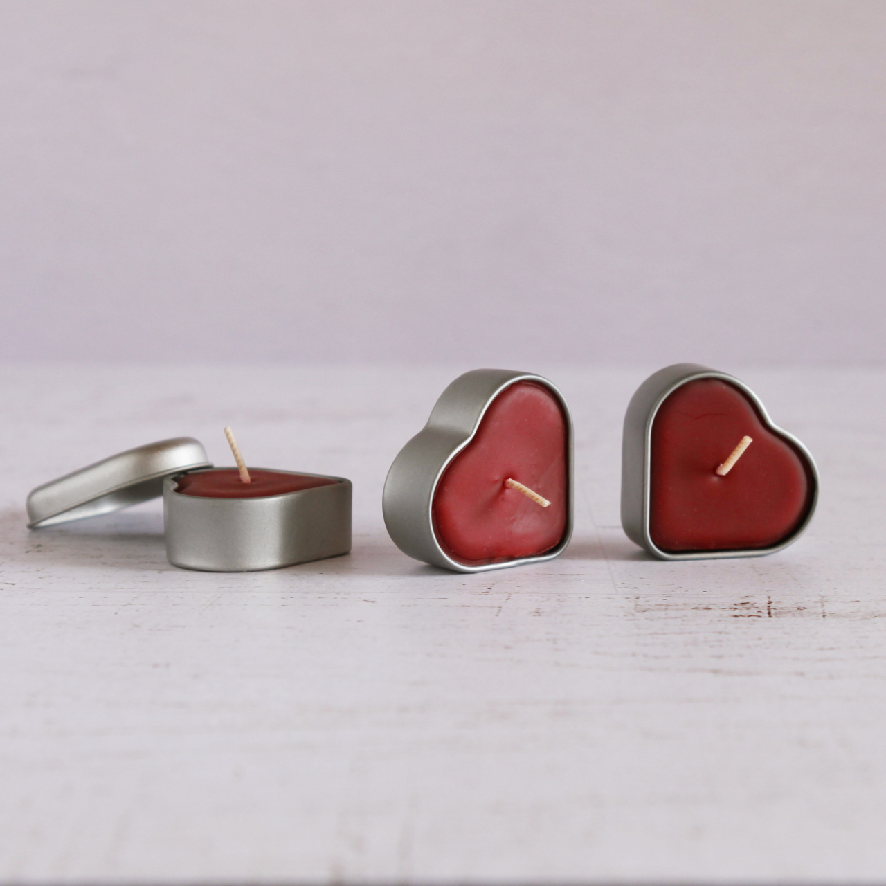 Big Dipper Wax Works - Vente Bougies de voyage - Bougie en boîte cœur – Aromathérapie à la cire d'abeille – Épices à la cannelle1