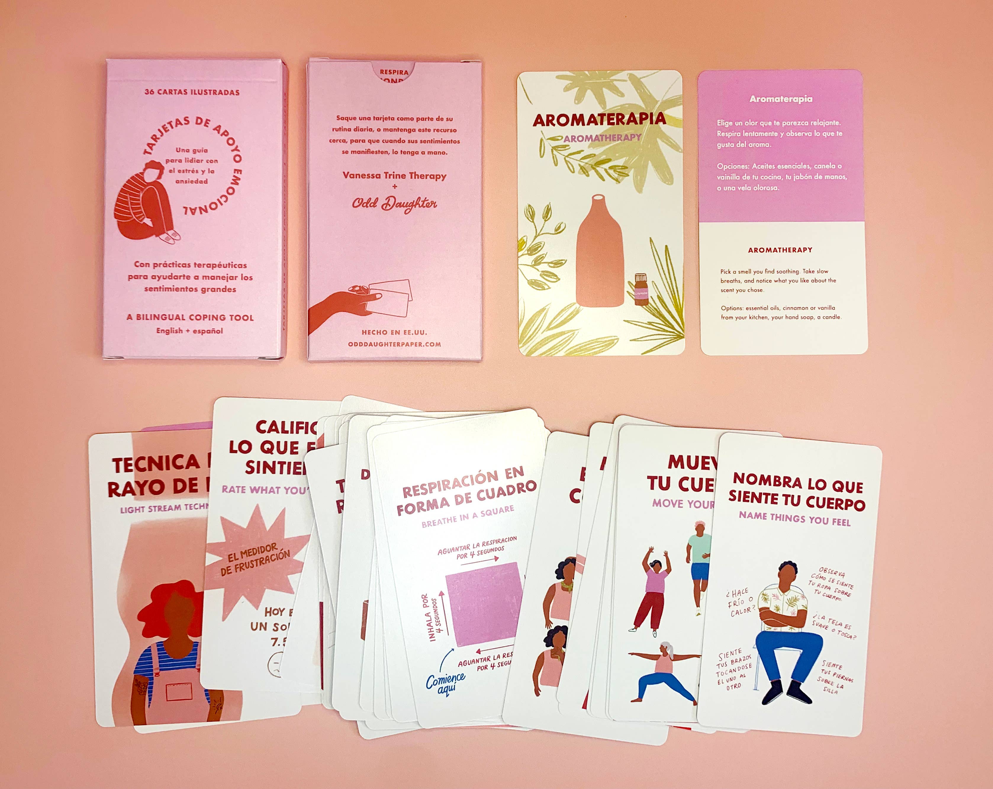 Odd Daughter Paper Co. - Wholesale Tarot Cards - Spanish Support Deck (Bilingual) - Mental Health Card Deck2