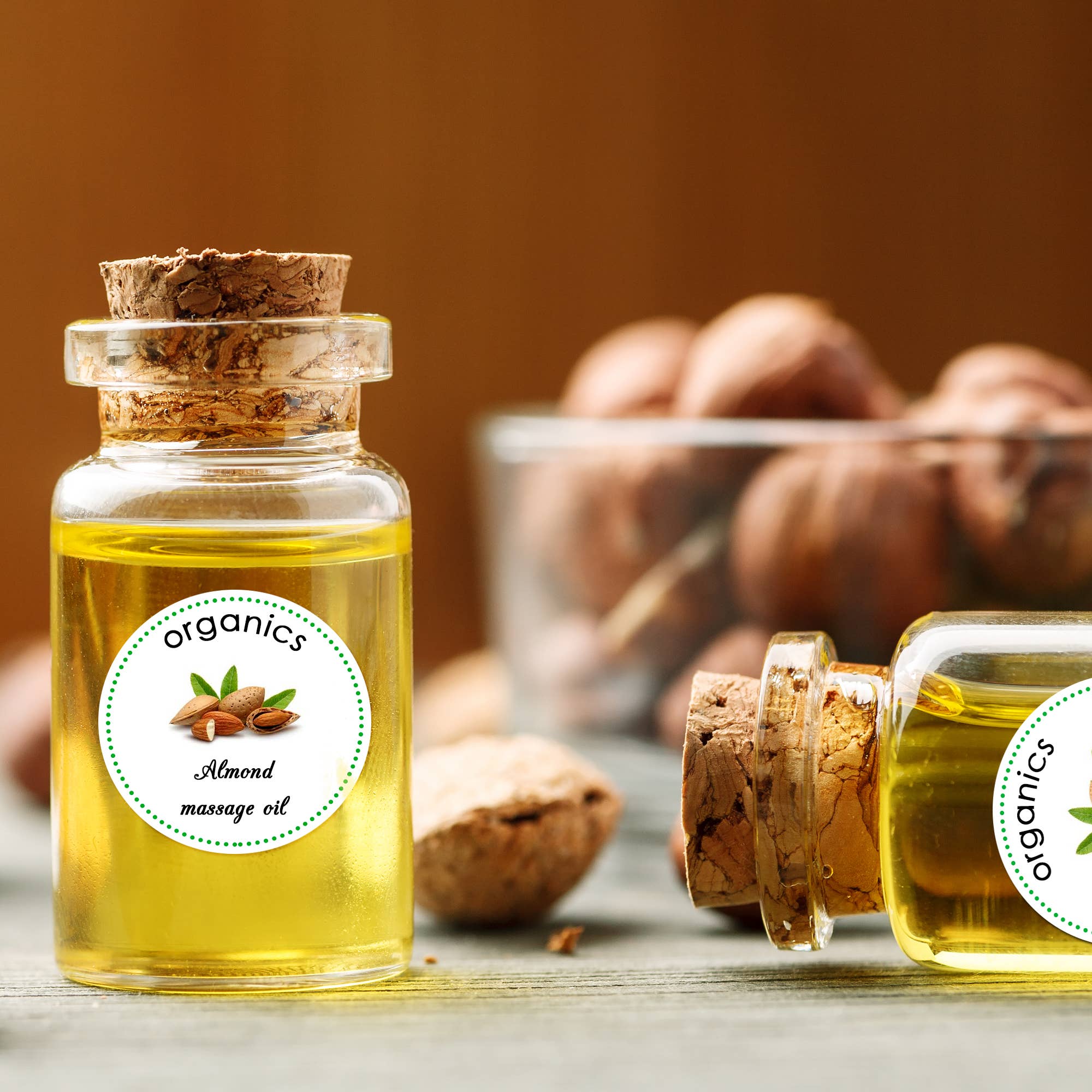 The Twiddlers - Vente Cadeaux pour invités - 60 mini pots en verre avec bouchons en liège (7 ml) - The Twiddlers10