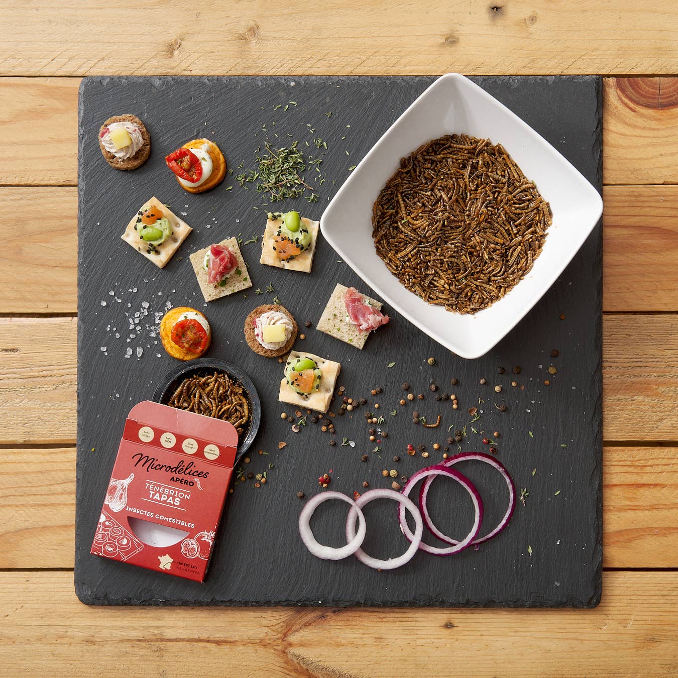 MICRONUTRIS - Wholesale Puffed Snack - APERO TENEBRION TAPAS PACK OF 282