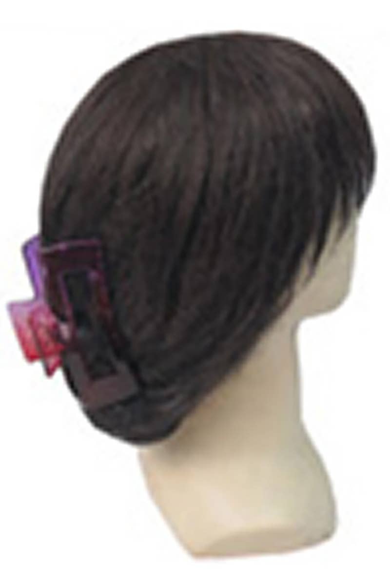 Cap Zone - Wholesale Hair Clip - Women's - Glossy Ombre Gradient Block Clear Y2K Hair Claw2