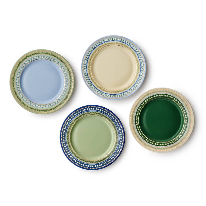 Delphine Porcelain Dessert Plate Set for wholesale by Rifle Paper Co.