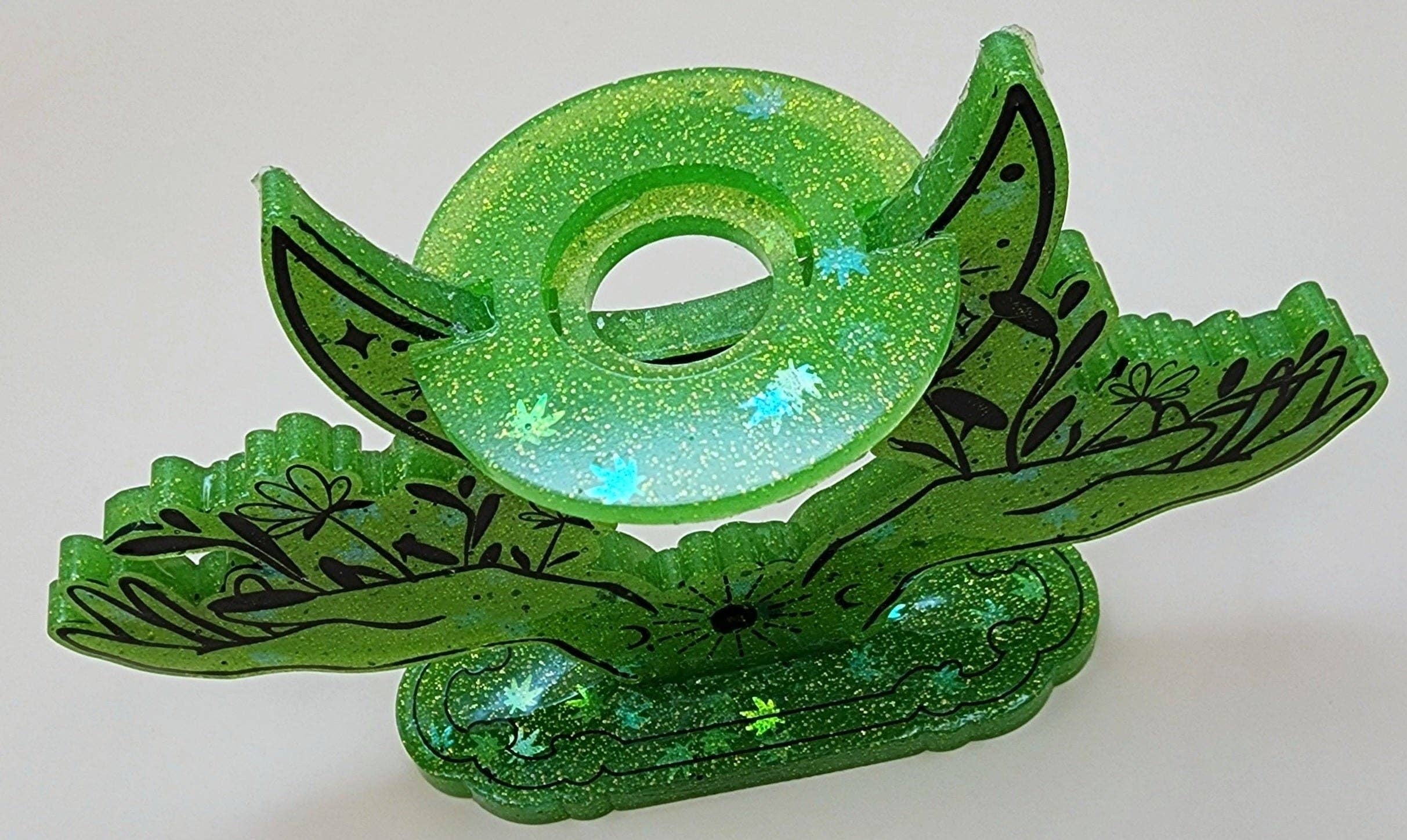 KCRESINSHOP - Wholesale Craft Supplies - Hands and Moon Sphere Holder Mold6