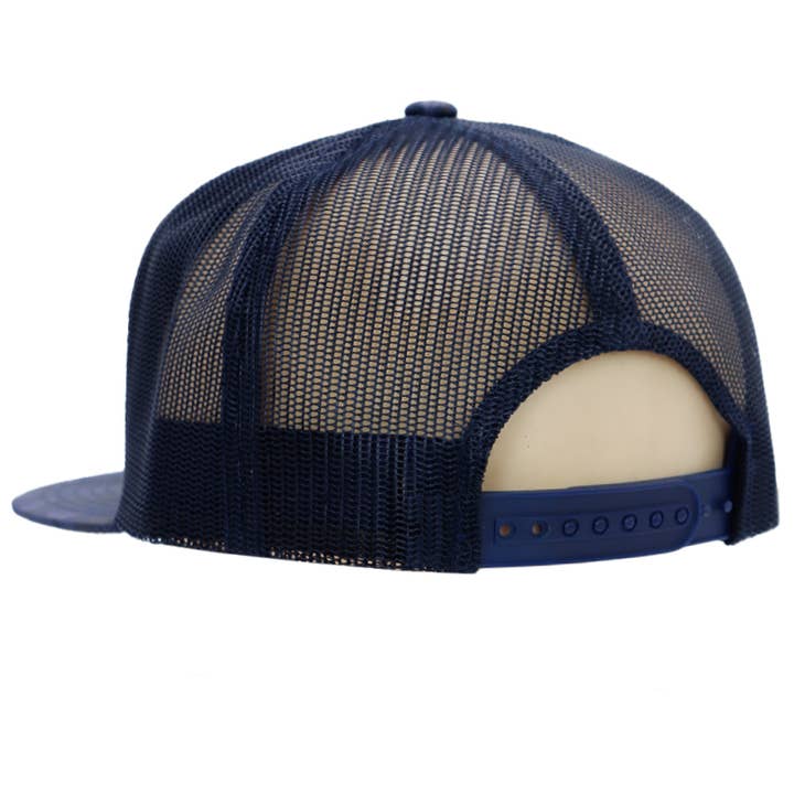 Cap Zone - Wholesale Trucker hat – Women’s - Colored Front Two Tone 7 Panel Flat Bill Trucker Hat3
