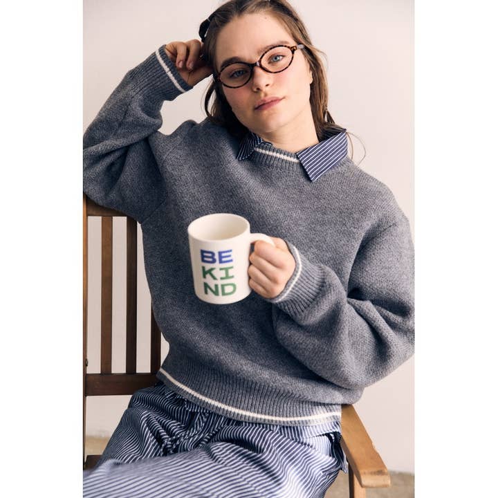 The Blank Lab - Wholesale Knit Sweater - Women's - CONTRAST COLOR SWEATHER TOP (AAB580)5