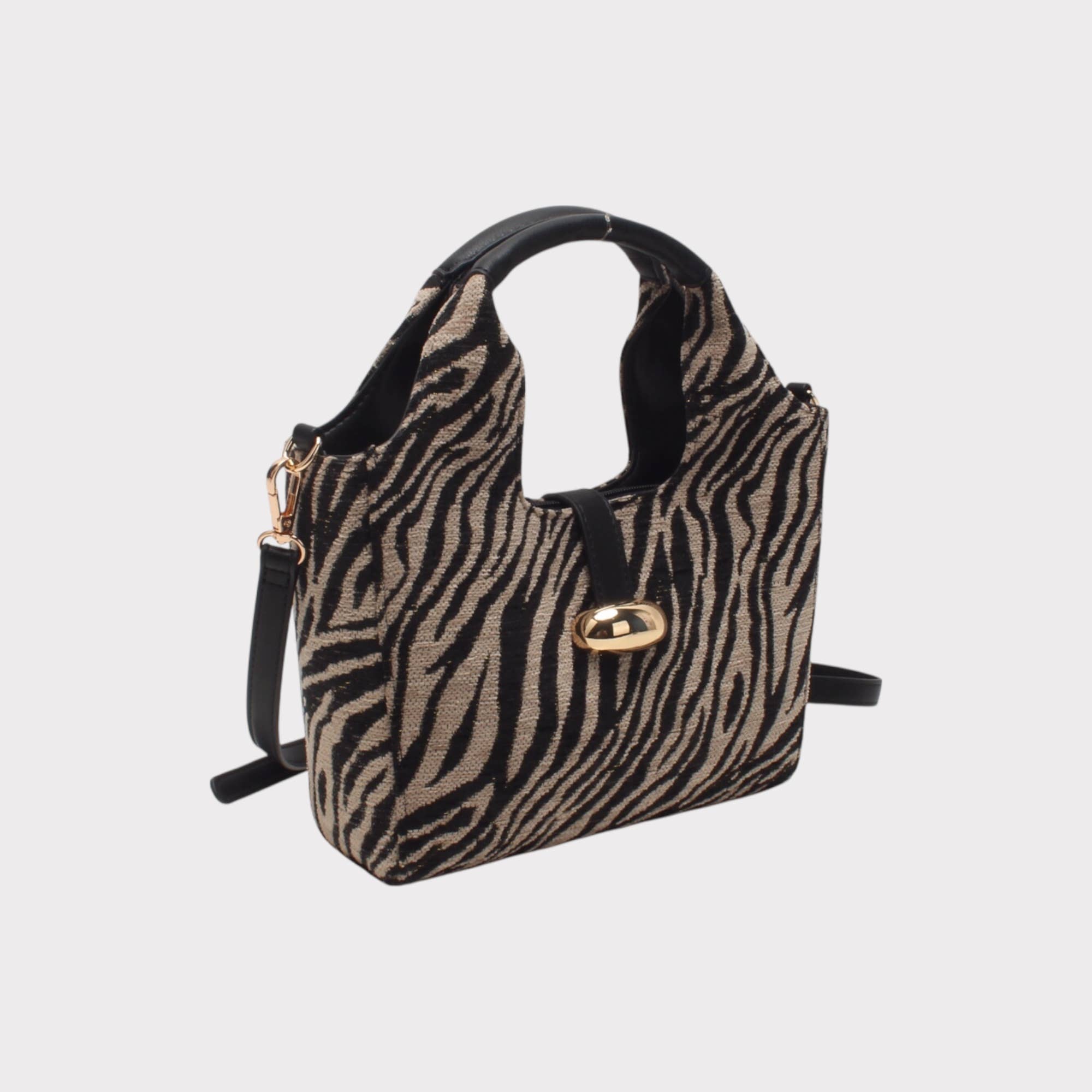 BESTINI - Wholesale Shoulder Bag - Women's - Bag with handle, shoulder strap, zip and magnetic clasp, cotton1