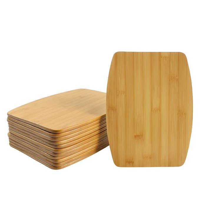 12pc 15x11" Bamboo Boards – Bulk with Rounded Edges for wholesale by INVISION