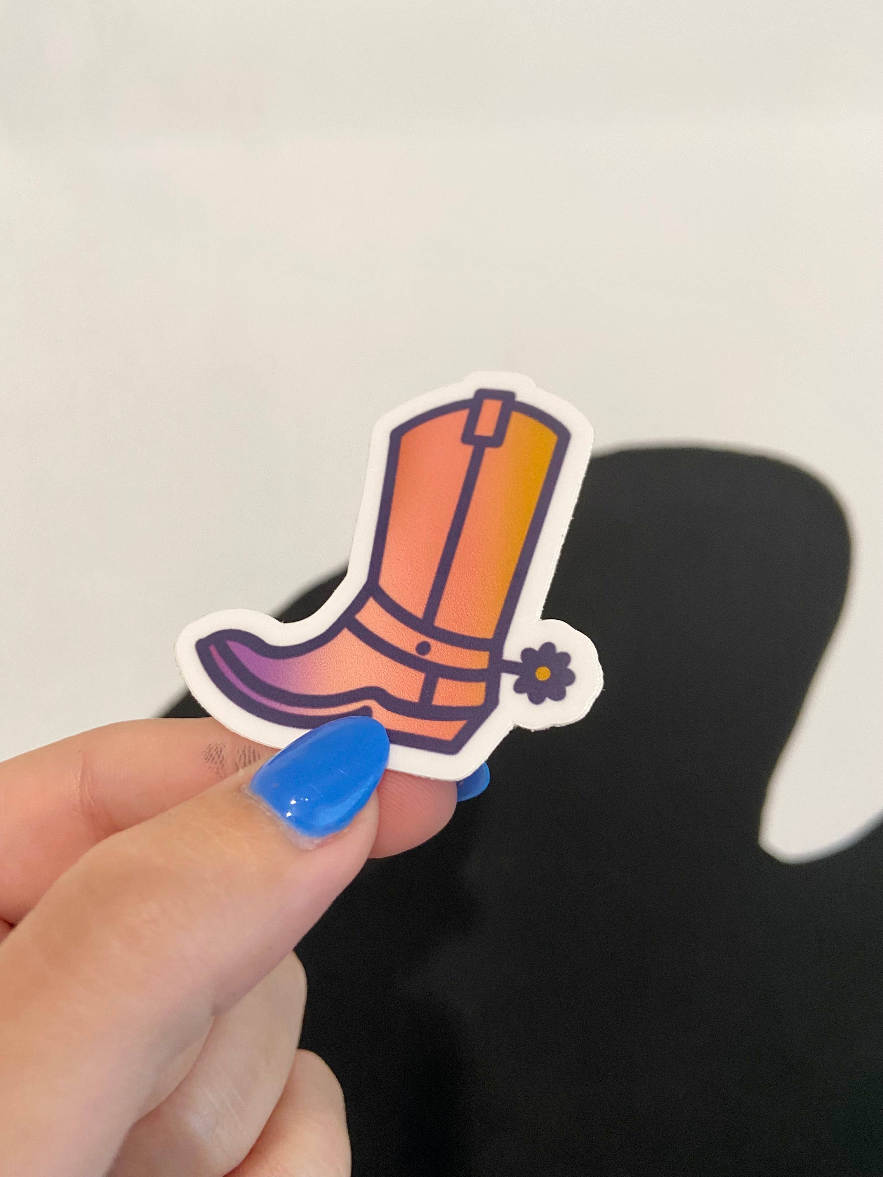 Alex Daley Designs - Wholesale Sticker - Cowboy Boot Sticker1