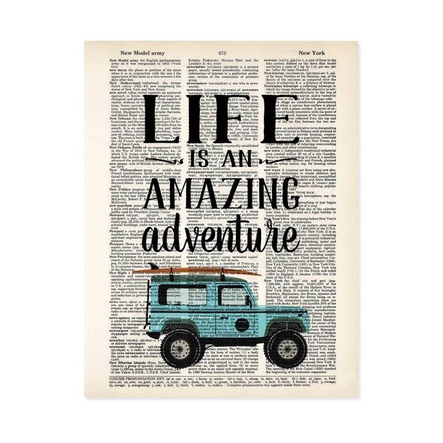 Life is an Amazing Adventure for wholesale by Blue Twist & Co