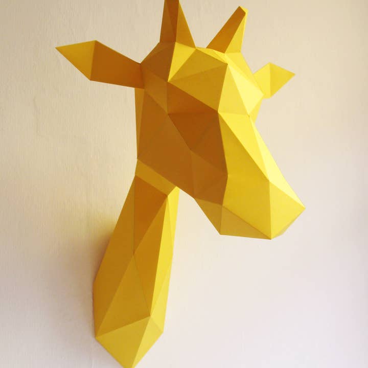 Assembli - Venta al por mayor Papel pintado 3D - Trofeo de pared de jirafa