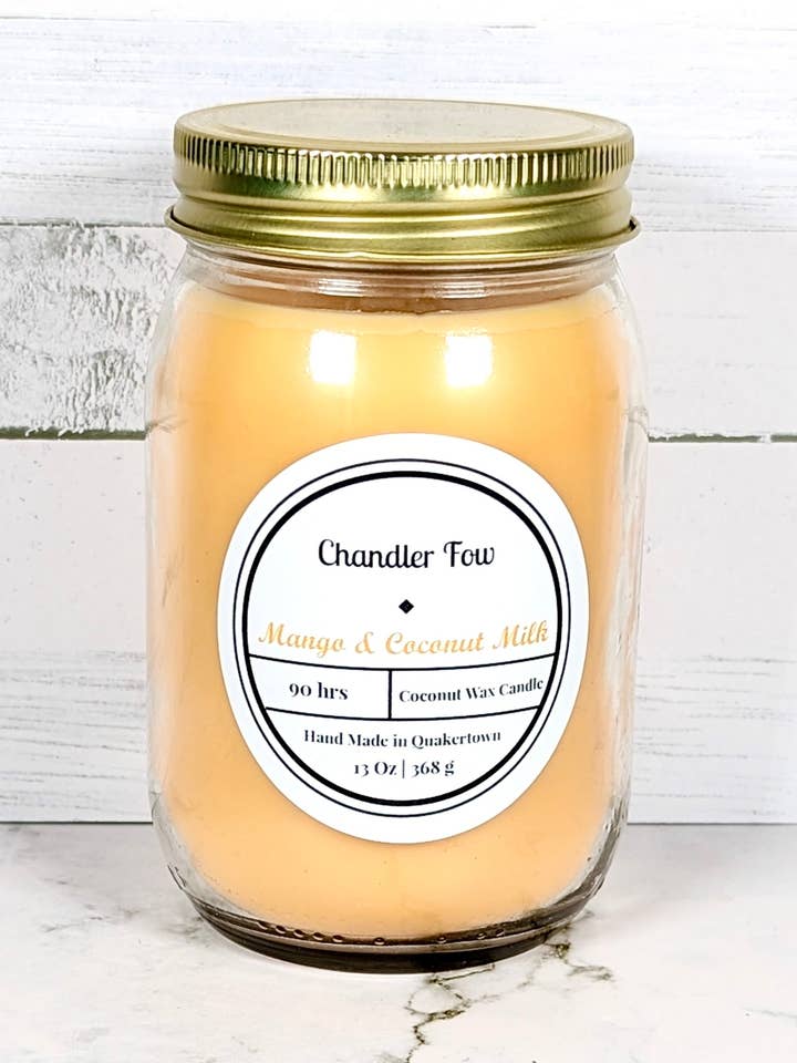 Mango & Coconut Milk 13 Oz Candle for wholesale by Chandler Fow