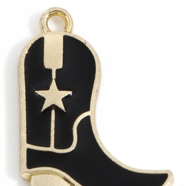 HoopLa - Wholesale Pendant/Charm Necklace - Cowgirl-Charm Bar- stainless steel Mini Charms