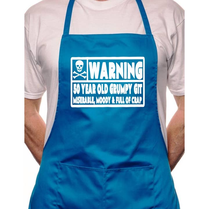 Print4U - Wholesale Apron - 50 Year Old Git 50th Birthday BBQ Cooking Apron4