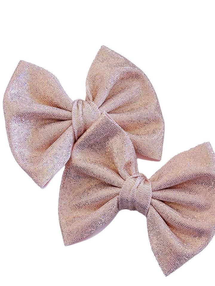 Laço Savannah PIGIES Conjunto Holographic Ouro Rosa por atacado de Dainty Delights Creations