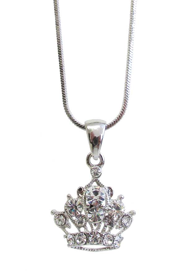 Jewelry Max - Wholesale Pendant/Charm Necklace - ( L502 )  CROWN PENDANT NECKLACE0