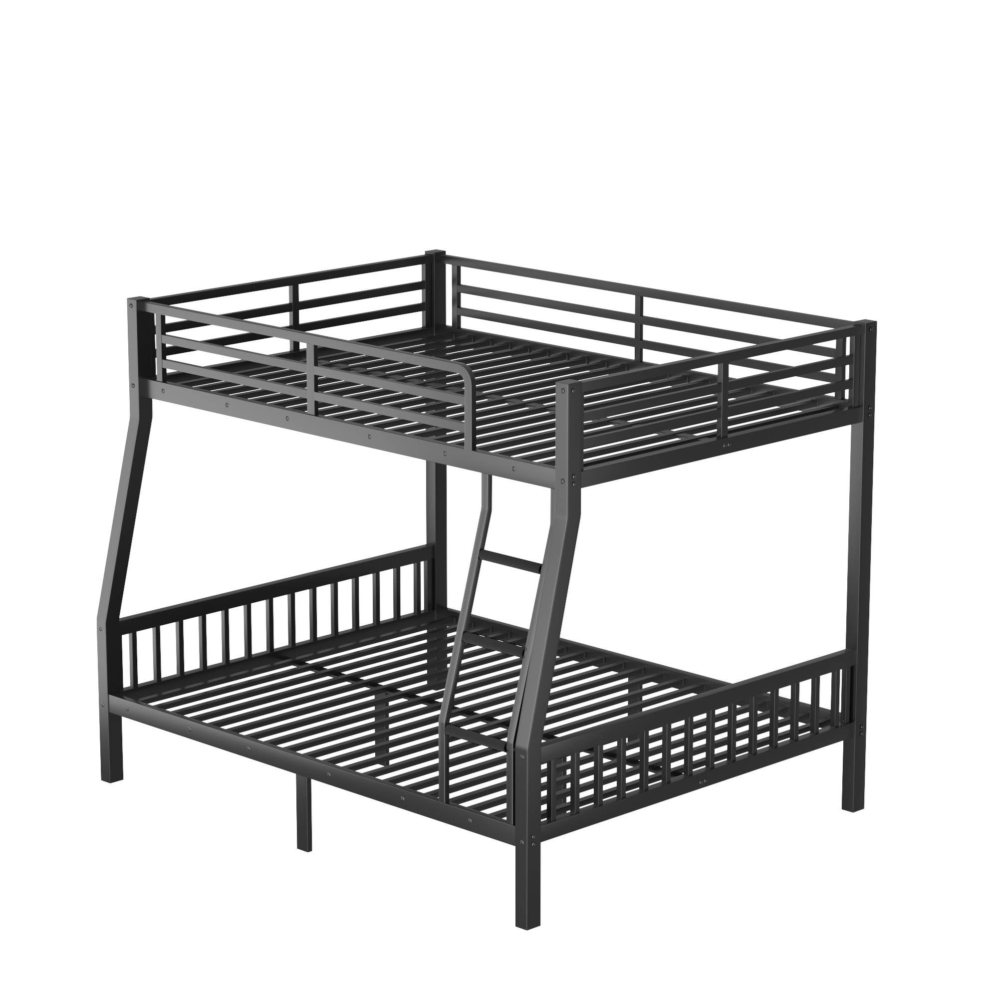 39F Inc. - Wholesale Bed - Full XL Over Queen Metal Bunk Bed with Ladder, Black9