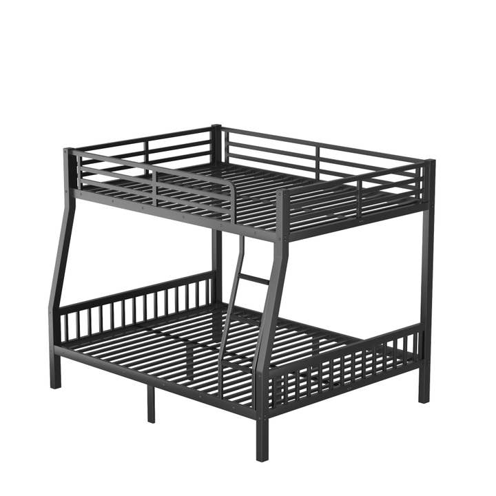 39F Inc. - Wholesale Bed - Full XL Over Queen Metal Bunk Bed with Ladder, Black9