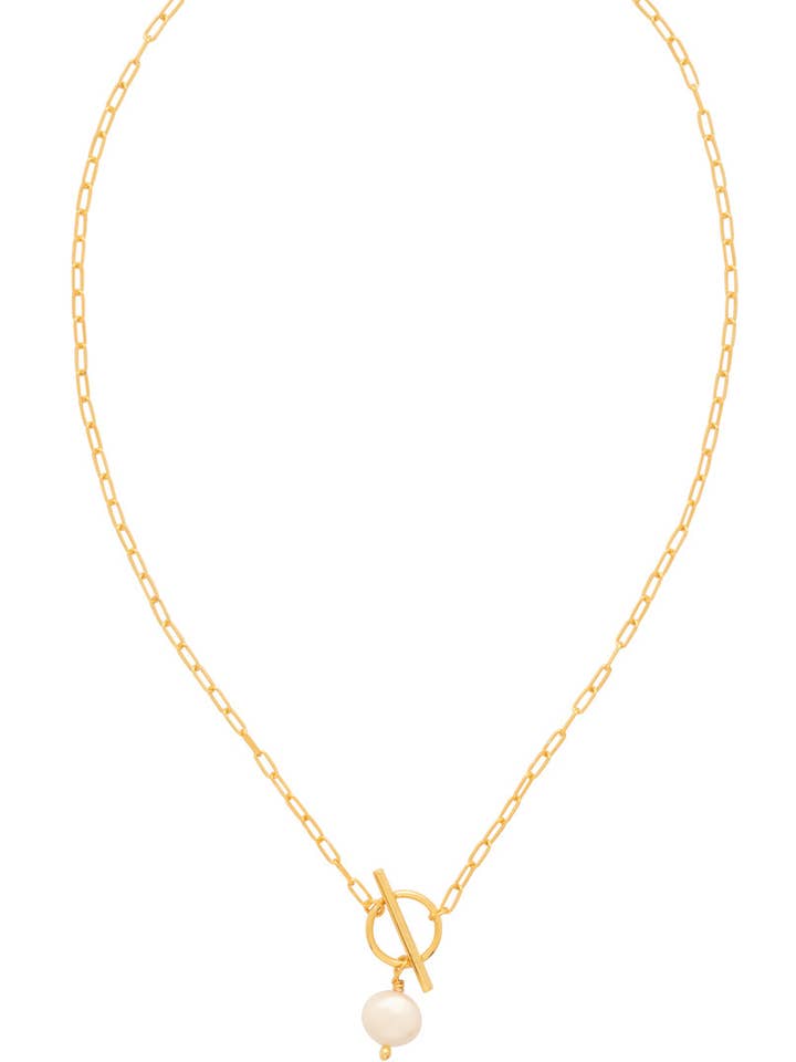 Pearl Toggle Pendant Necklace - 4NGE5BGMDP for wholesale by Sorrelli