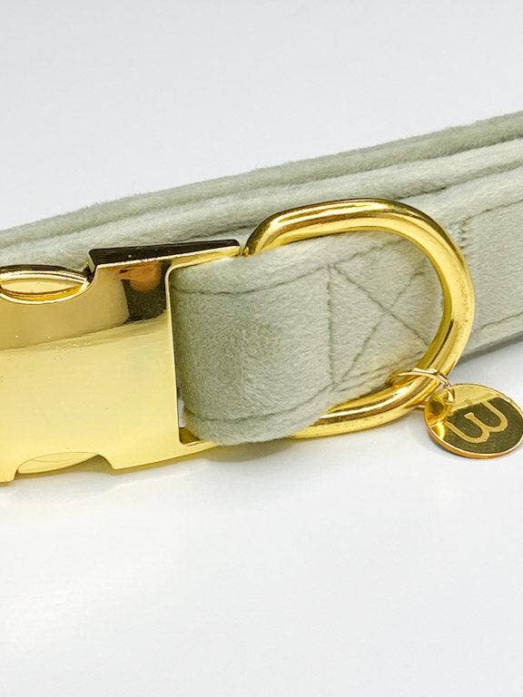 Matcha Velvet Dog Collar for wholesale by Woofiao