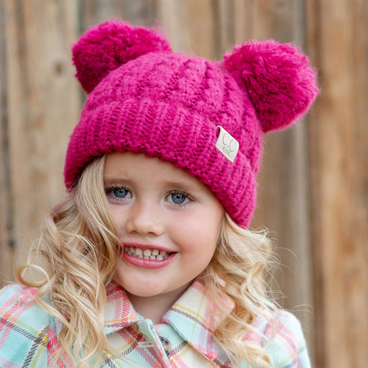 Truly Contagious - Wholesale Beanie - Kids - CC Kids Double Pom Beanie KIDS-24 HAT-6025