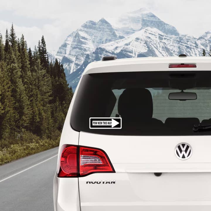 Pow Wow This Way Vinyl Decal for wholesale by Nish Gear