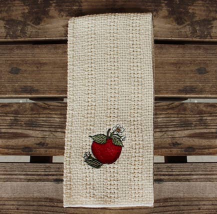Country Cottons - Wholesale Tea Towel - 24″x15″ Cotton Kitchen Towel with Decorative Embroidery3